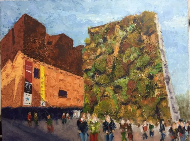 Antonio Noguera - Caixa Forum. Tecnica mixta sobre lienzo