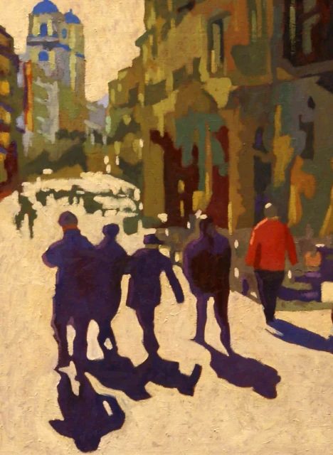 Felipe San Pedro - Camino del Rastro. Óleo sobre lienzo